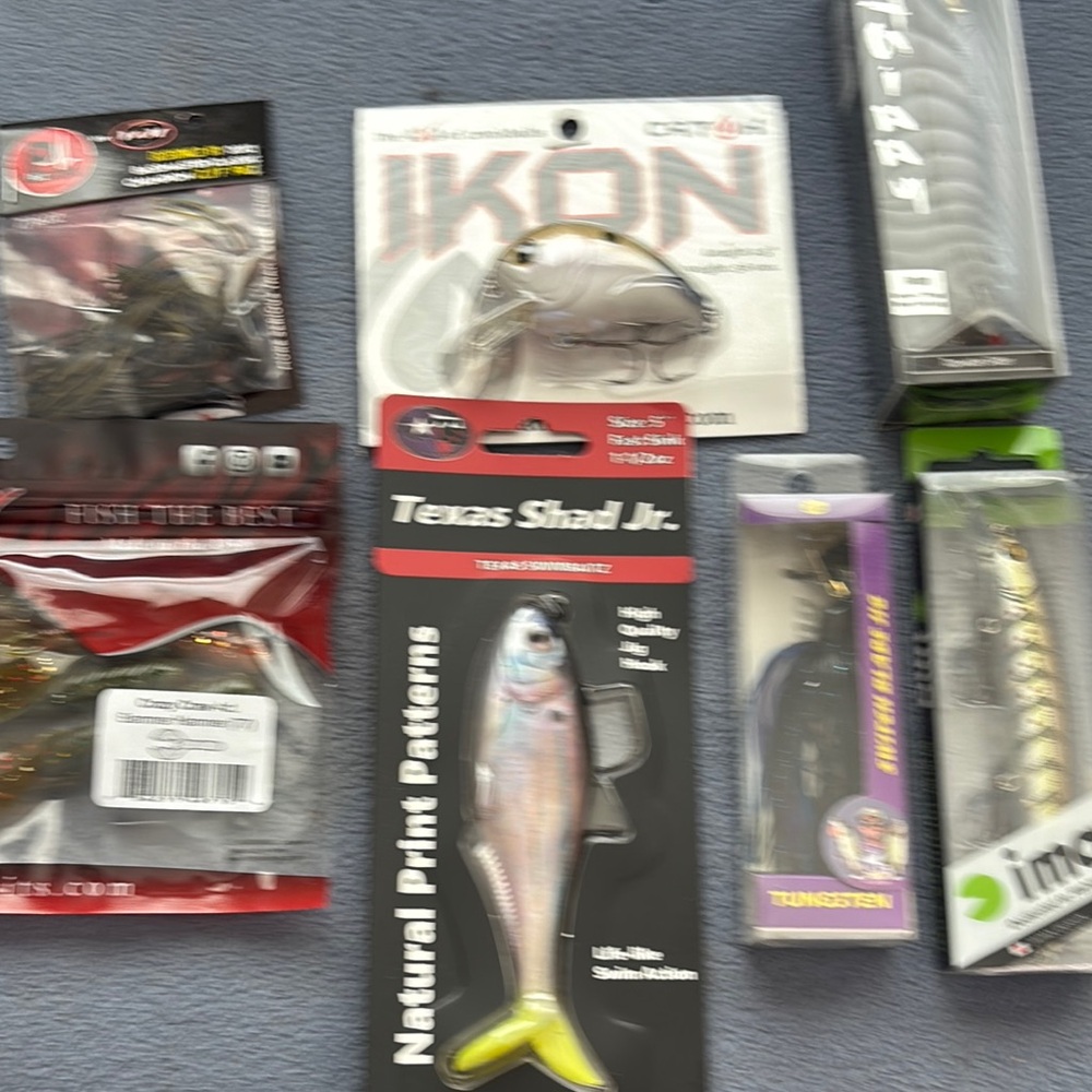 Texas Shad Jr. Fishing Lure - Natural Print Pattern